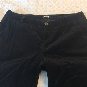 Bass stretch velvet like black pants used